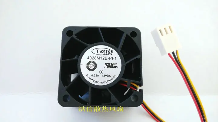 

Original T & T 4028m12b-pf1 DC12V 0.22a double ball 3-wire 40 * 40 * 28mm
