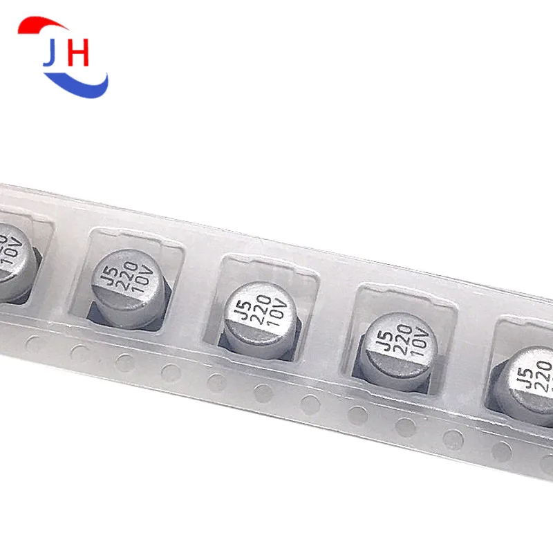 

20PCS Chip Aluminum Electrolytic Capacitor SMD 10V220UF 6.3 * 5.7VE-221M1A0605-TR0 2.0 mm Pitch 10V 220UF