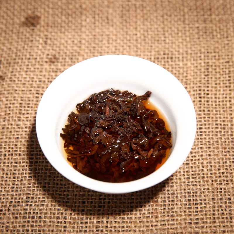 

China Yunan Deep Mountain Ancient Rhyme 100g Ripe pu'er Pu'er Tea Yunnan Specialty Jishun Hao pu'erh Tea Lose Weight
