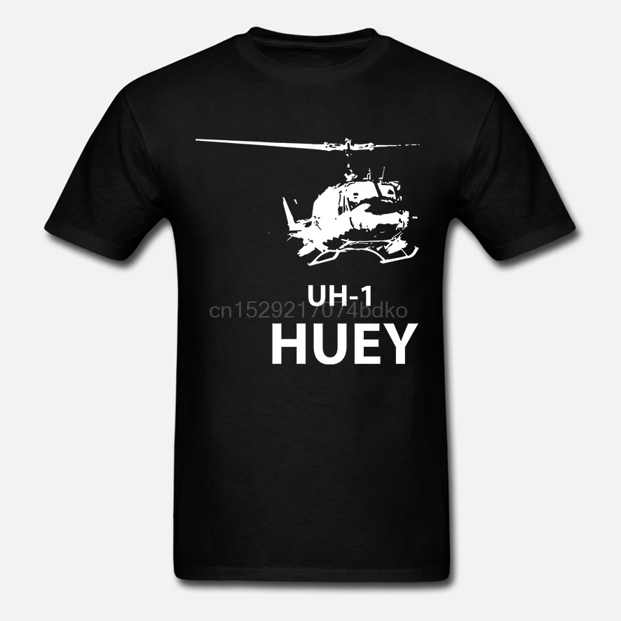 Военная футболка UH-1 Huey вертолет пилот Чоппер самолет АРМИИ Ветеран |
