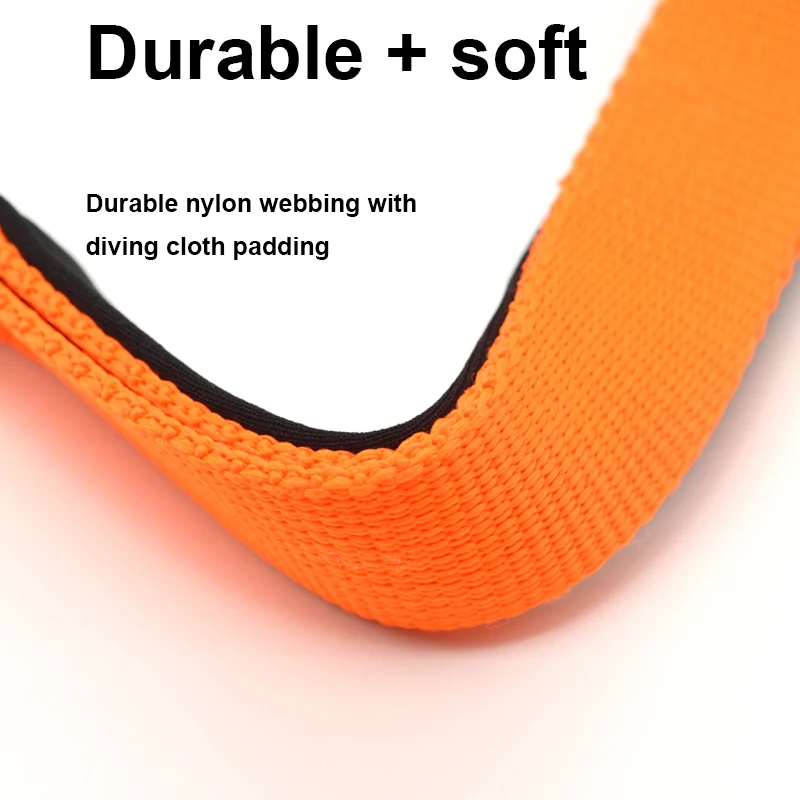 Ошейники для собак с магнитным проводом нейлоновые оранжевые светоотражающие