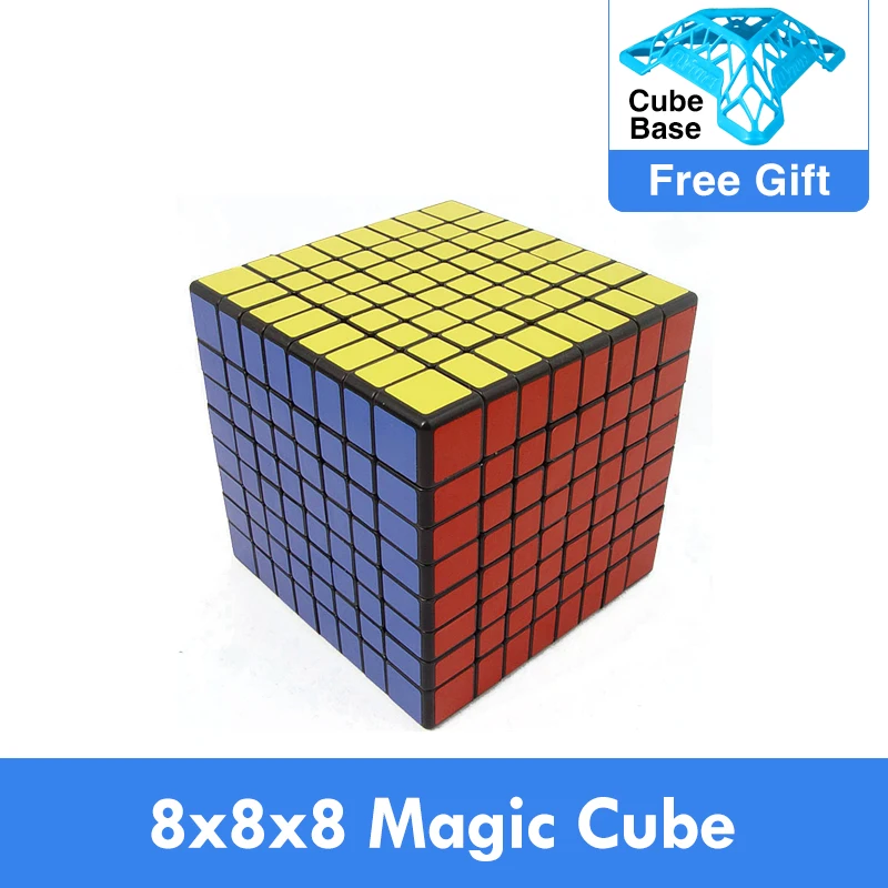 Shengshou 8x8x8 куб пазл Черный 8 5 см магический 8*8*8 скоростной 8x8 Обучающие игрушки