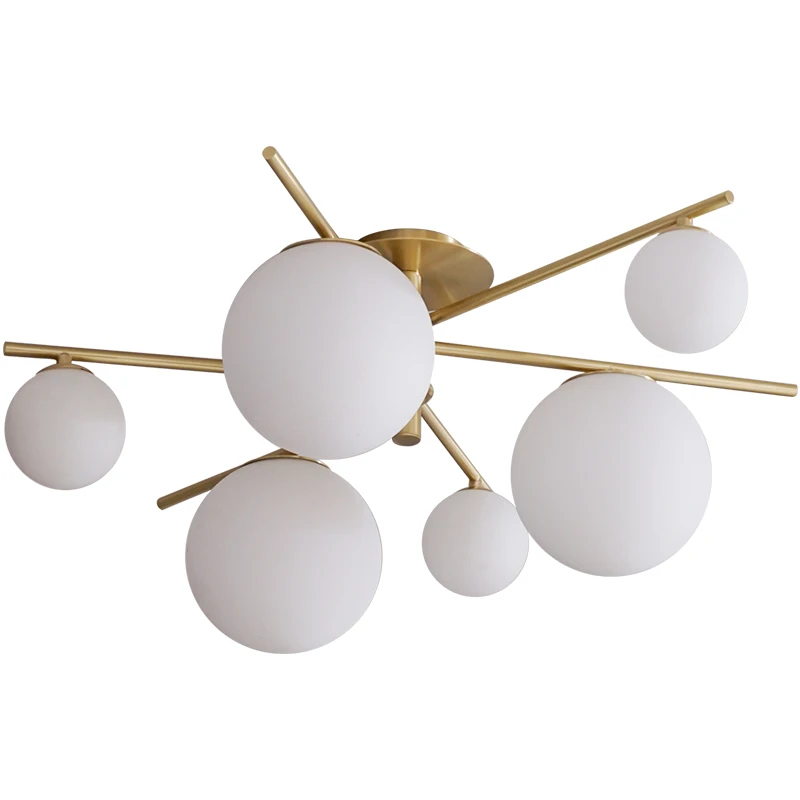 

Nordic master bedroom ceiling lights simple modern creative iron lamp living room bedroom study LED ceiling lights