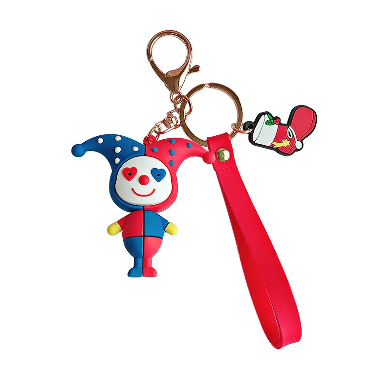 

Creative color matching clown funny pendant student cute doll doll bag pendant net red doll keychain