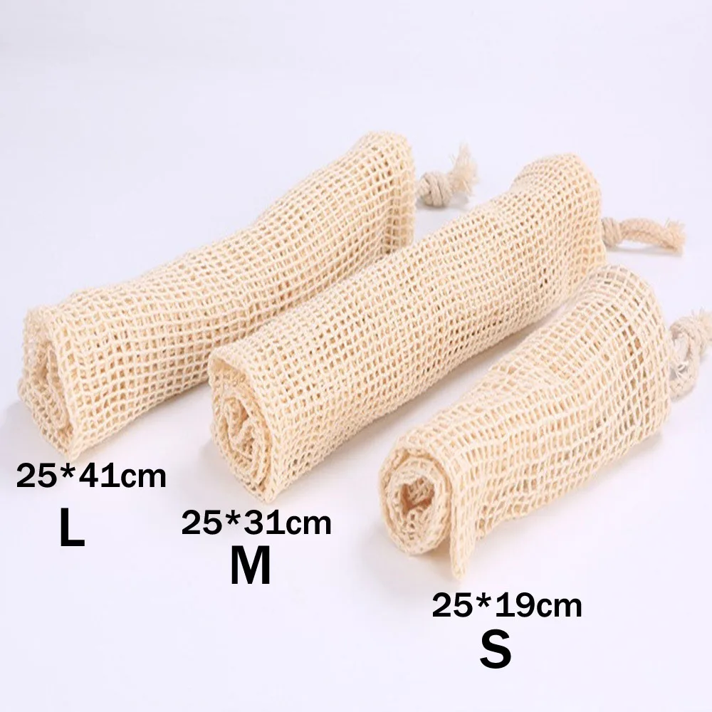 

Cotton Mesh Vegetable Bags Produce Bag Reusable Cotton Mesh Vegetable Storage Bag Kitchen Fruit Vegetable with Drawstring