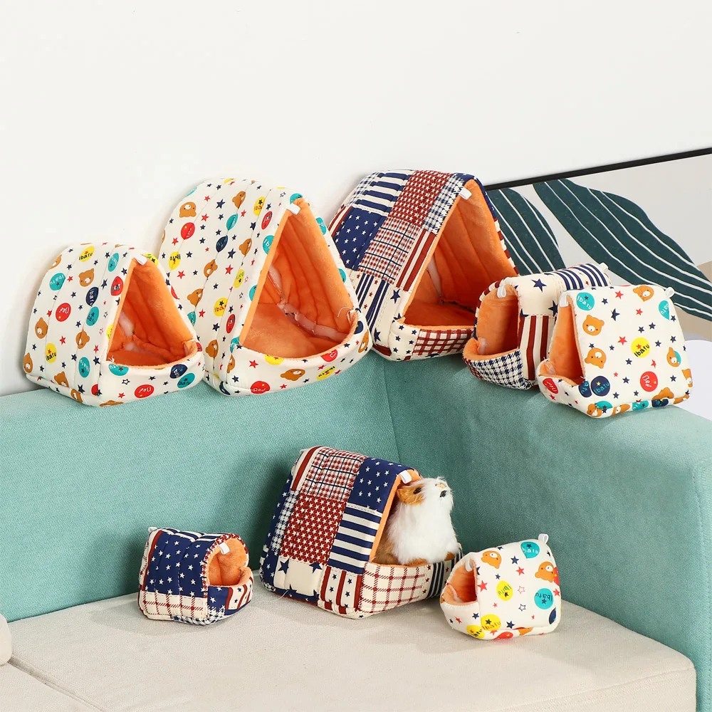 Маленький домик для хомяка морская свинка гнездо теплый коврик маленькое