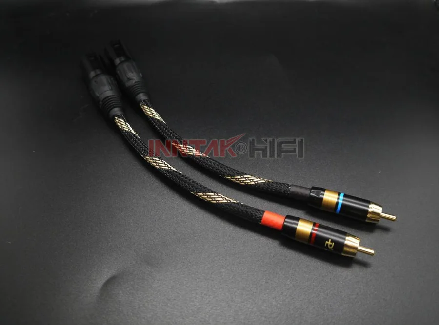1 пара CANARE Профессиональный аудиокабель RCA-XLR/3Pin XLR к HIFI для усилителя DAC TV/0 2 М-5 м