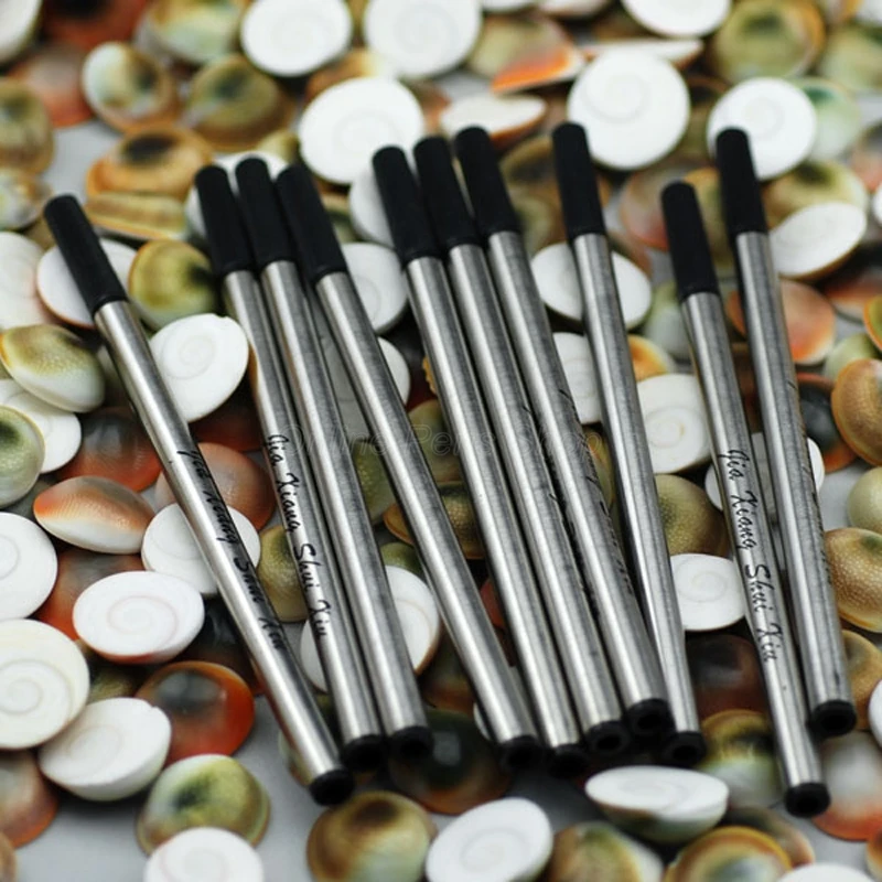 

10 X Business International Standard Roller Ball Pen Refills Blue & Black Ink Pens Refills