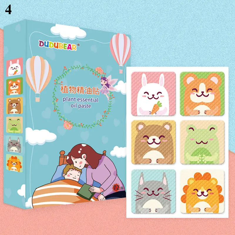 

72pcs/box Mosquito Killer Trap Mosquito Repeller Cute DIY Mosquito Sticker Repellent Patch Insect Pest Control Cartoons Repeller