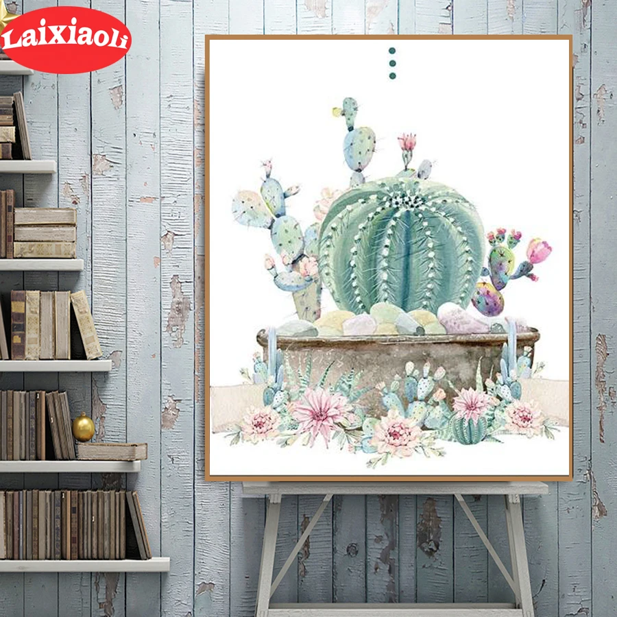 

Полностью квадратная круглая алмазная живопись суккулентные растения полная Алмазная вышивка 5D Стразы мозаика Алмазная инкрустированная ...