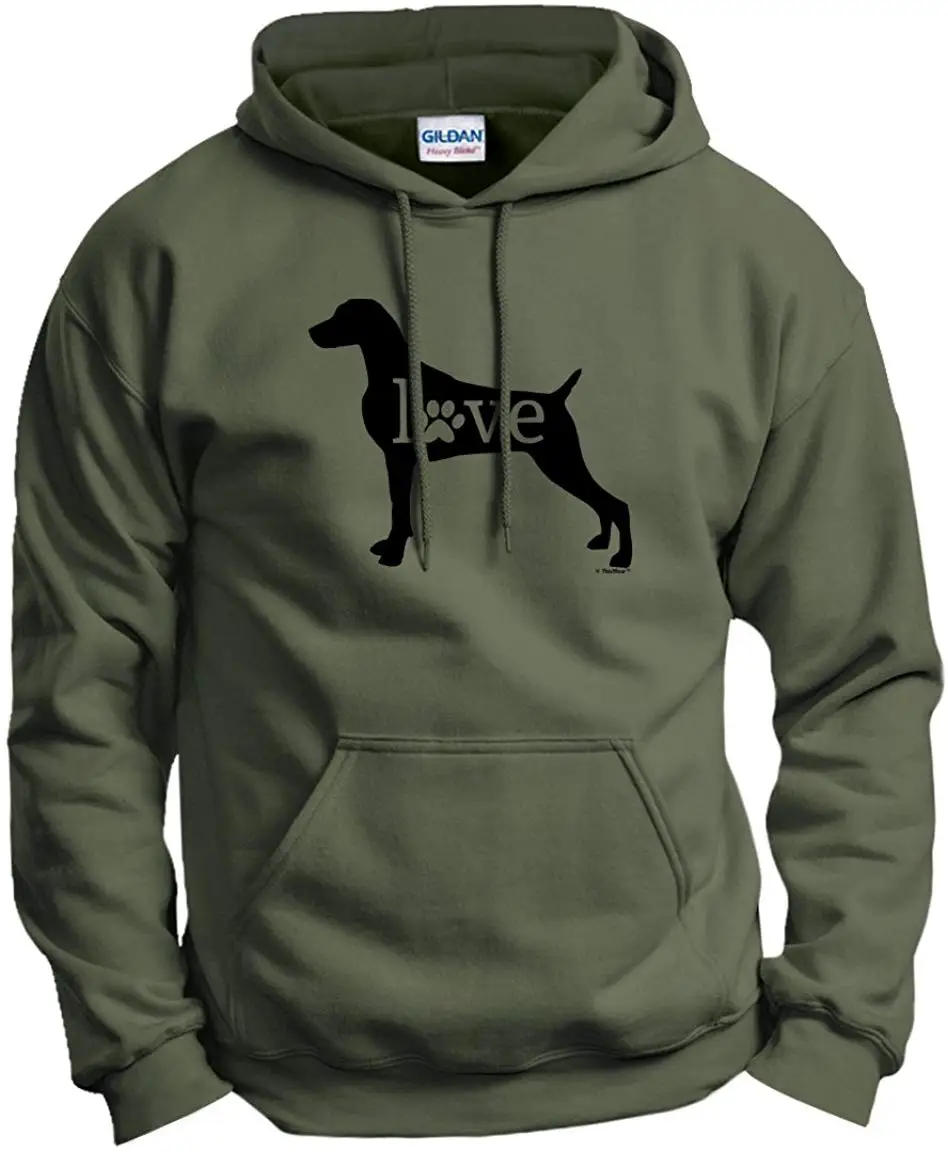 Weimaraner Love Dog/Толстовка с принтом лап для мужчин и женщин мужская толстовка