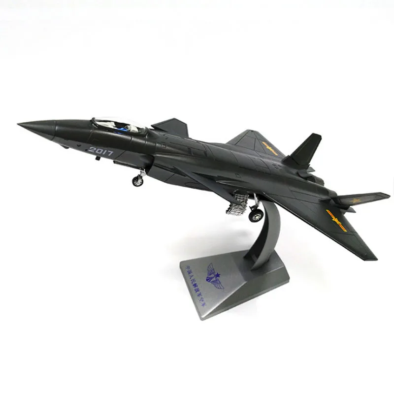 

1:72 Black Stealth Jet Alloy Fighter 20 J20 Static Simulation Aircraft Decoration Model Toy Static Plane MEMORIAL Souvenir Gifts