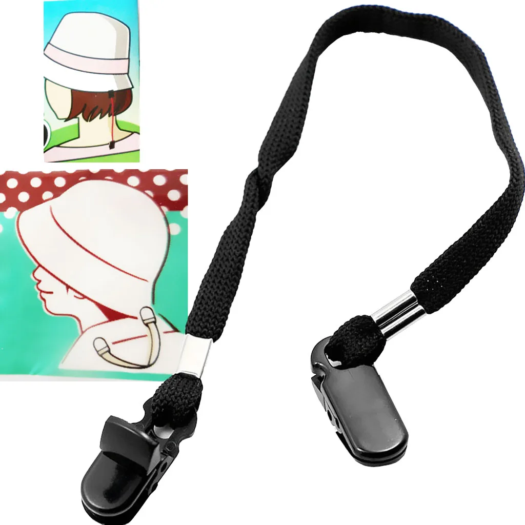 Portable Polyester Safety Wind Lanyard with Plastic Clips for Hat Scarf | Спорт и развлечения