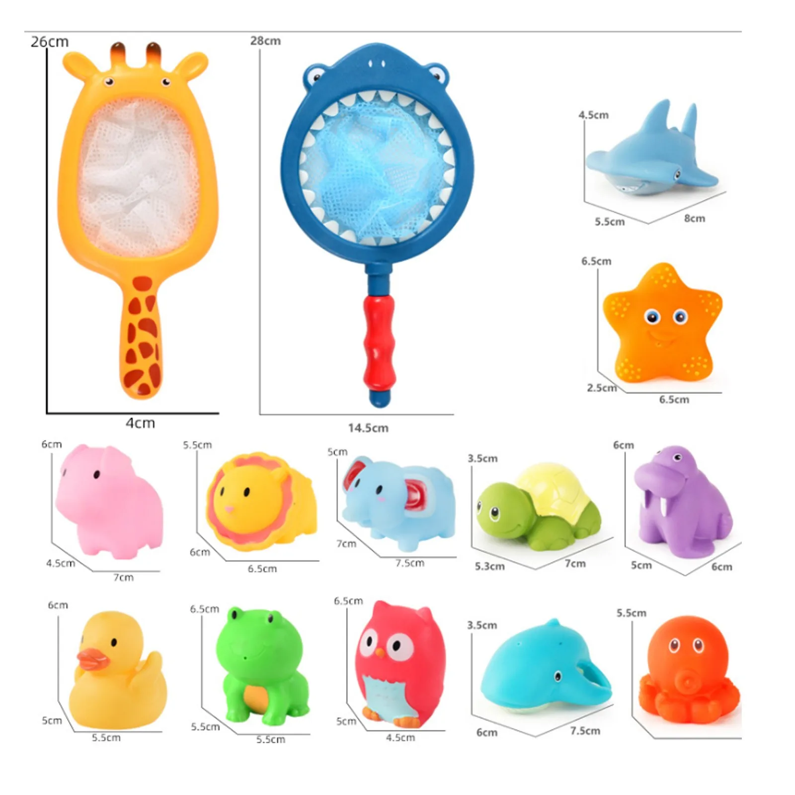 

Children's Water Spray Temperature-sensitive Color-changing Animal Bathroom Toy Swim Pool Bathing Toys for Kids Play Shower
