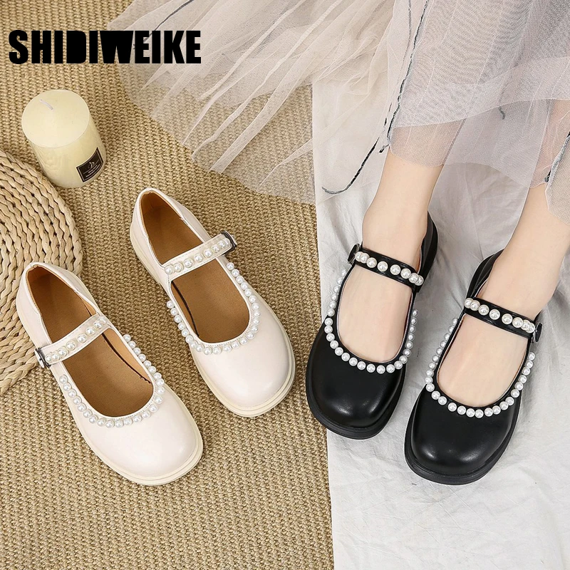 

Женские кожаные туфли без застежек, с ремешком и пряжкой, vc696