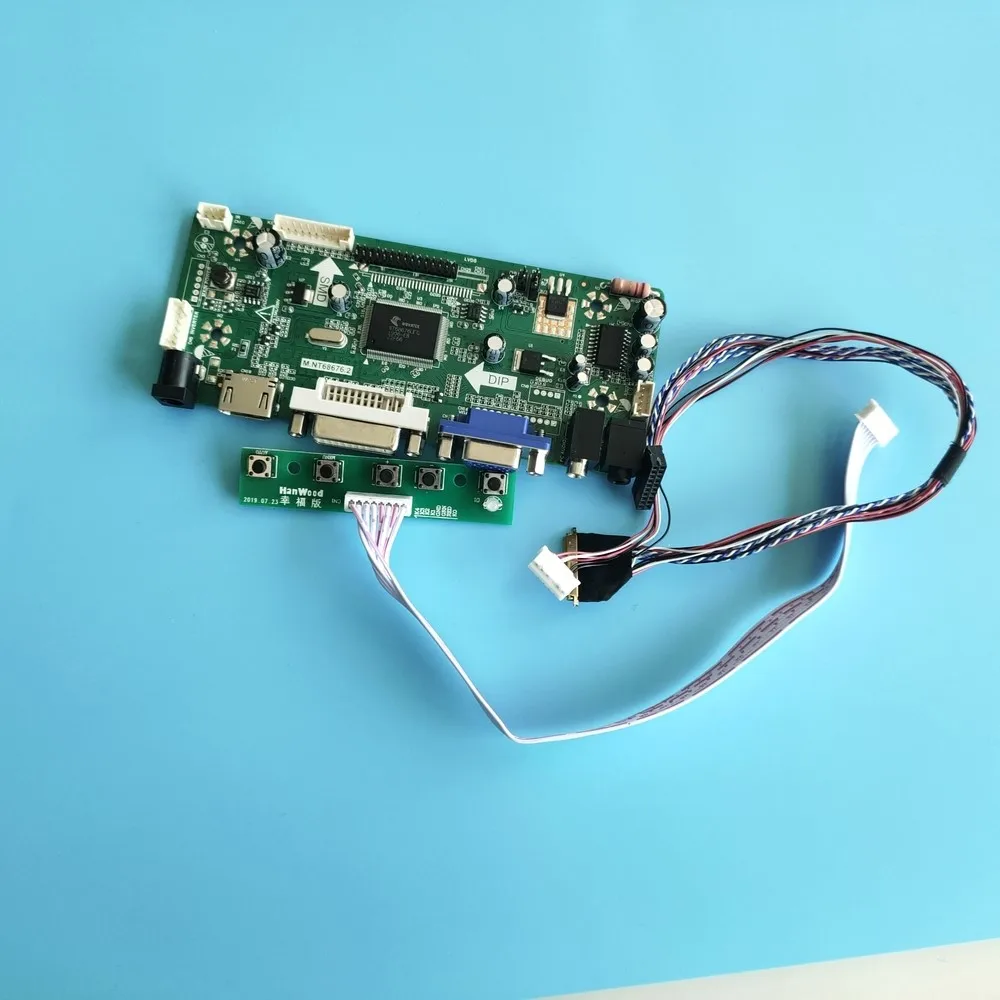 

Kit for LP125WH2-SLT1/LP125WH2-SLT3 M.NT68676 1366x768 Display Controller Board Screen panel HDMI+DVI+VGA 40pin LCD LED 12.5"