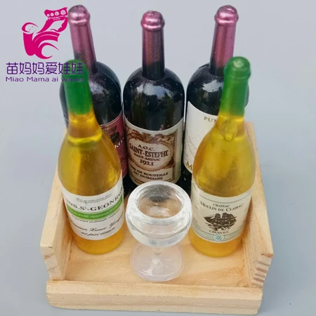 Мини-бутылка для вина, мини-бутылка для напитков для куклы Барби - Color: A3