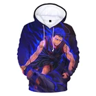 Новые толстовки Kuroko No Basuke с 3D принтом для мужчин и женщин, модные толстовки в стиле Харадзюку, унисекс, косплей, костюм SEIRIN SHIHOKU, большие размеры