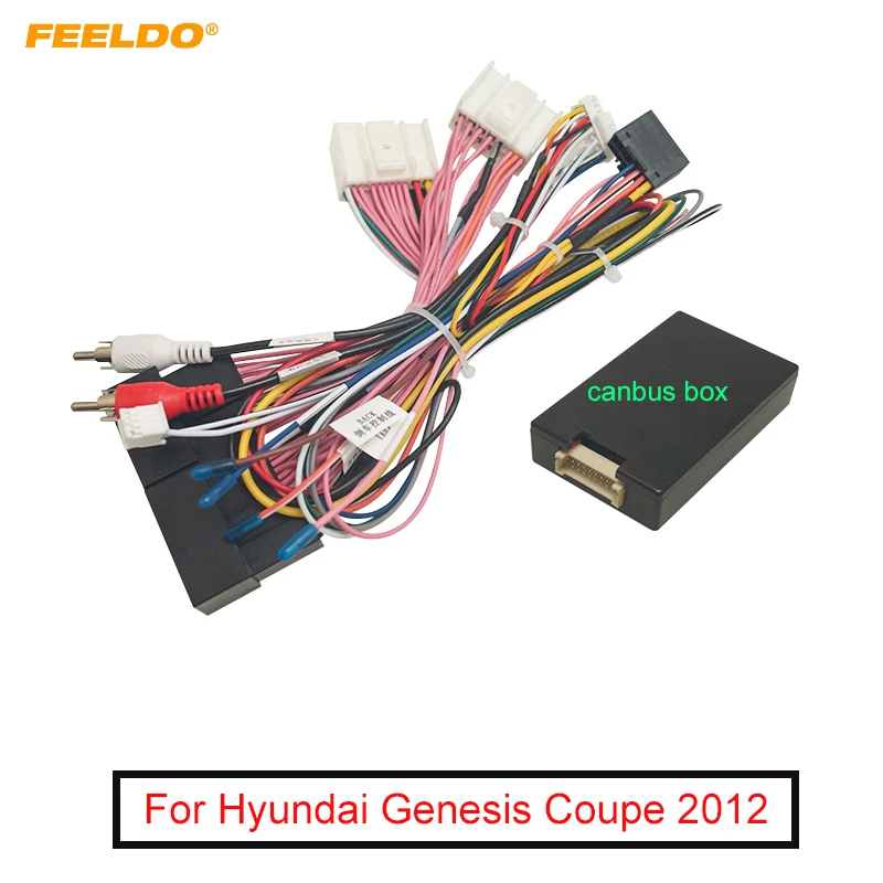 

Car 16pin Audio Wiring Harness With Canbus Box For Hyundai Genesis Coupe 2012 Aftermarket Stereo Installation Wire Adapter