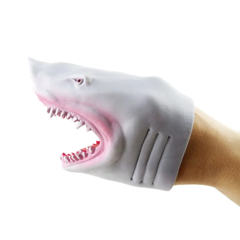 

Simulation Ocean Shark Hand Puppet Soft Shark Gloves Parent-child Interactive Toy Storytelling Doll Props Funny Gift