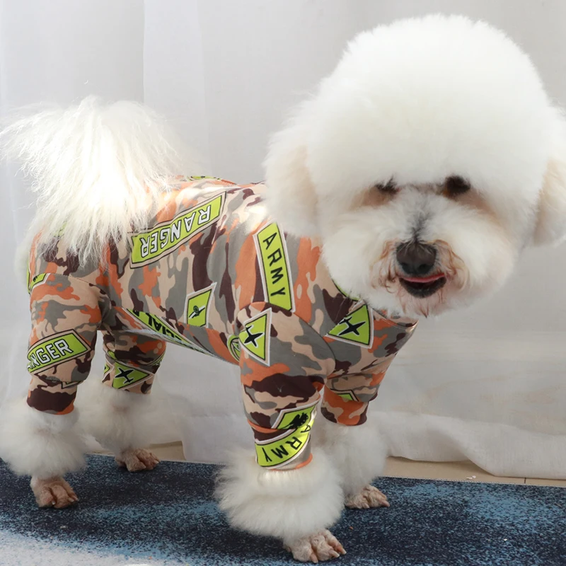 Комбинезон для собаки тонкий комбинезон из 100% хлопка одежда щенков защищает