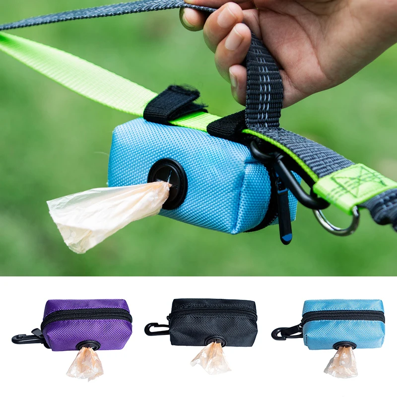 

Pet Poop Bag dispenser Holder Leash Attachment Mini Travel Garbage Bag Dogs Cats Waste Poop Bags Dispenser Pet Cleaning Supplies