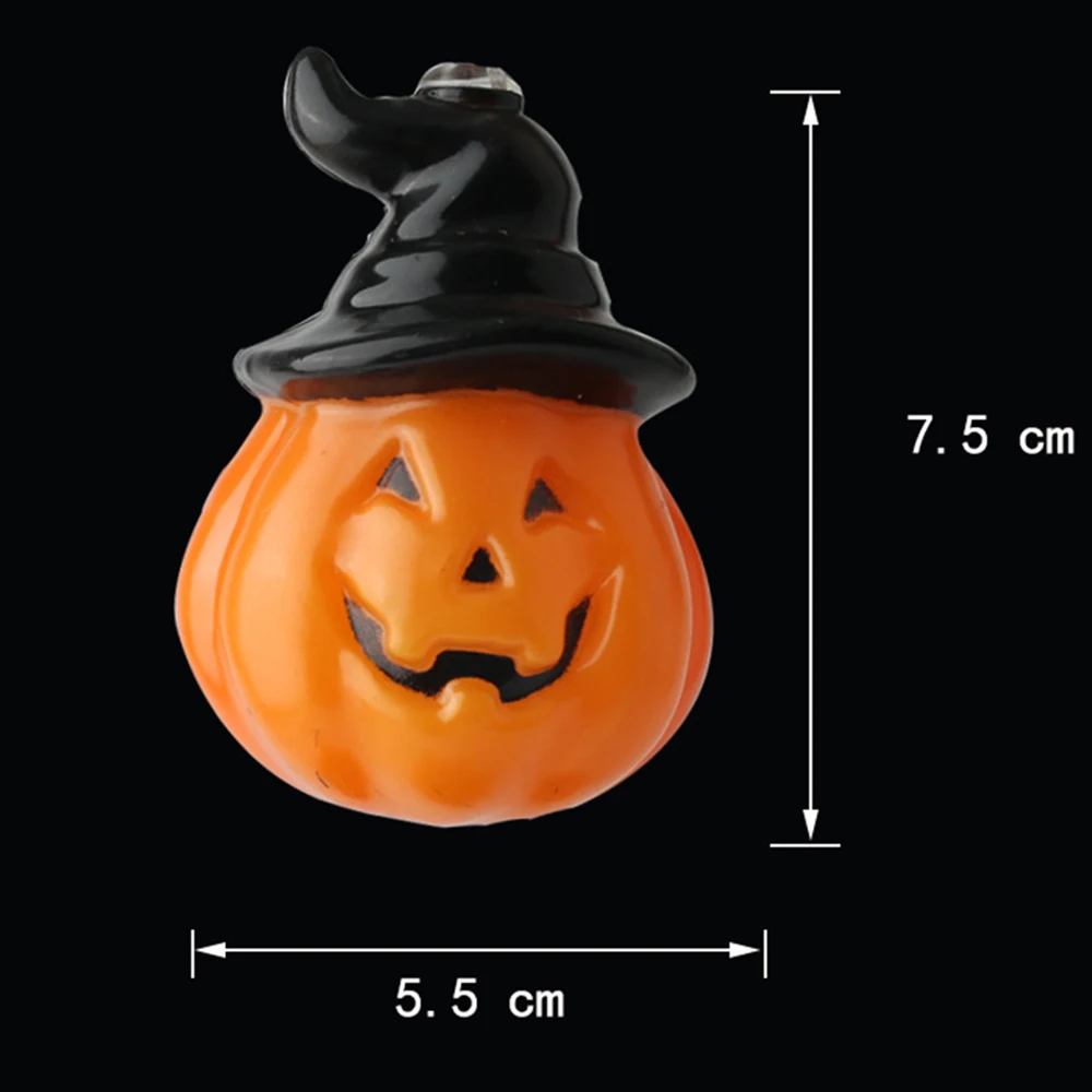 Тыква череп на Хеллоуин гирлянды с 10 светодиодный бусины висящая фонарь декор