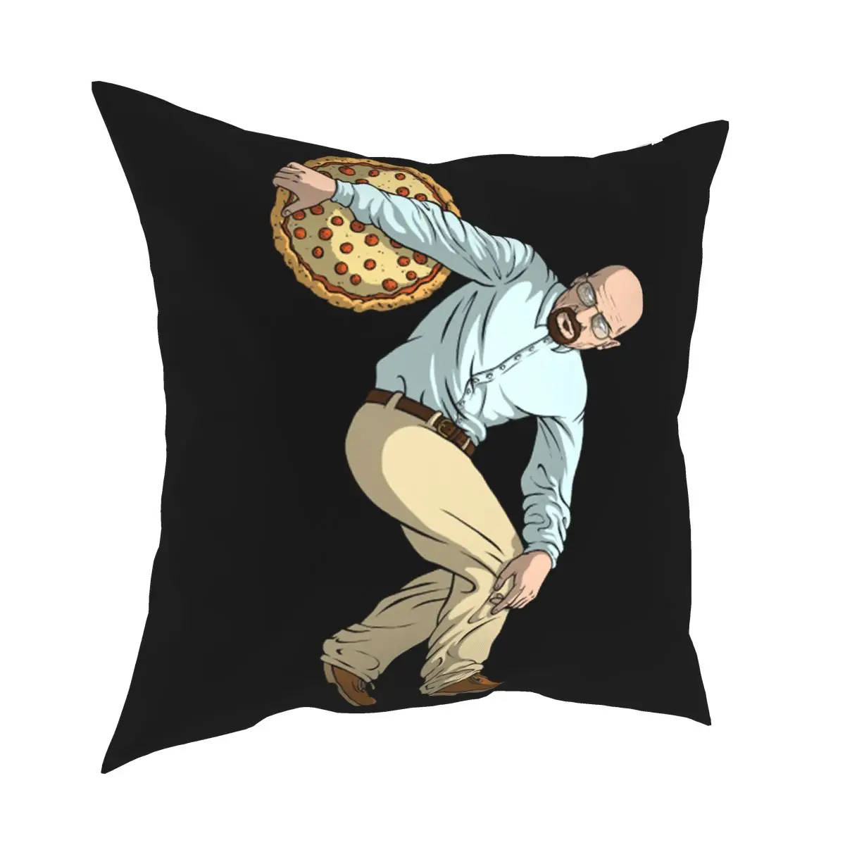 

Pizzobolus Breaking Bad Pillowcover Home Decorative Walter White Hank Heisenberg Tv Show Cushions Throw Pillow for Car