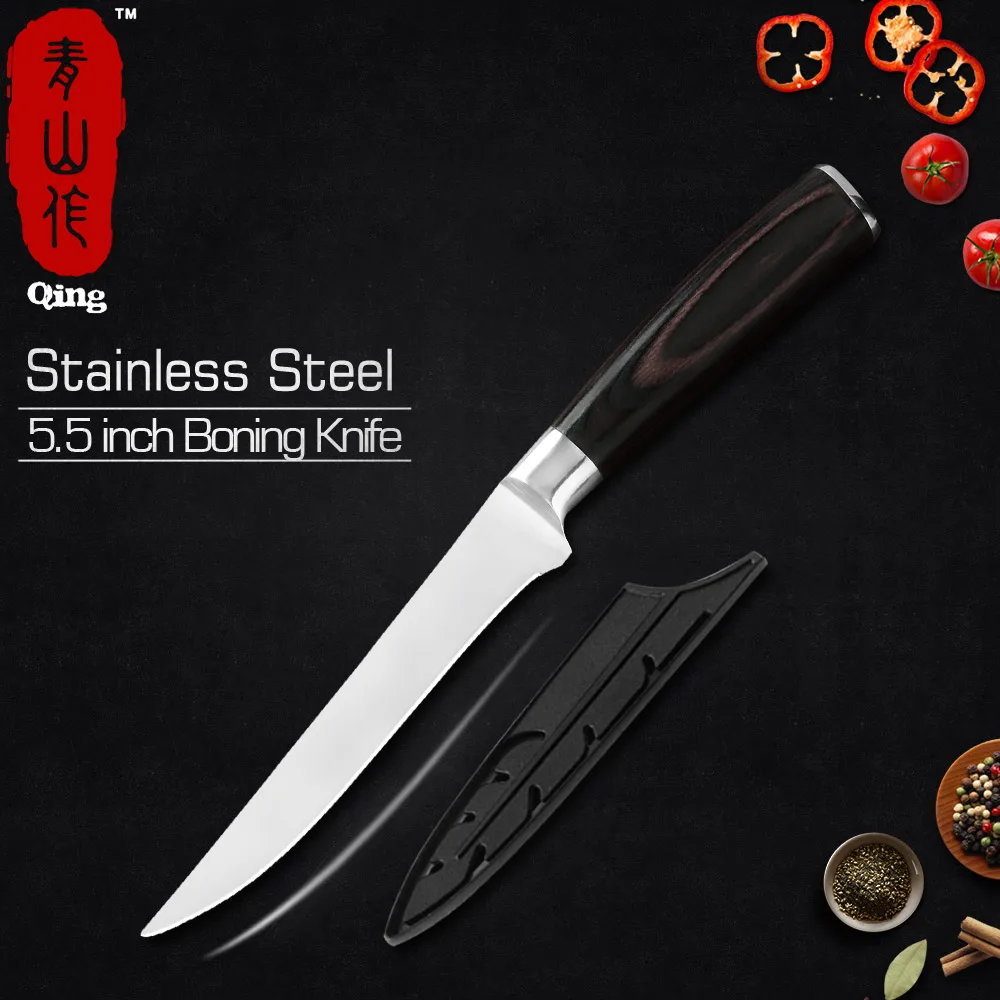 Нож для косточек из нержавеющей стали Qing Прочный острый кухонный резец дерева в
