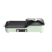 Barbecue hot pot integrated pot barbecue pot frying scalding and roasting multifunctional two one electric oven plate