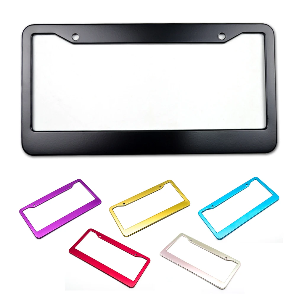 Автомобильный Стайлинг номерного знака из алюминиевого сплава Противоугонная