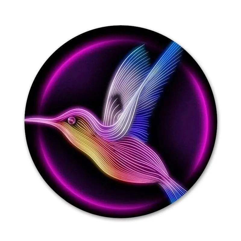 Hummingbird Watercolor Animal Badge Brooch Pin Accessories For Clothes Backpack Decoration gift | Дом и сад