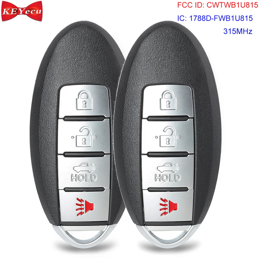 KEYECU 2шт для Nissan Sentra Versa 2013 2014 2015 2016 пульт дистанционного управления автомобильный