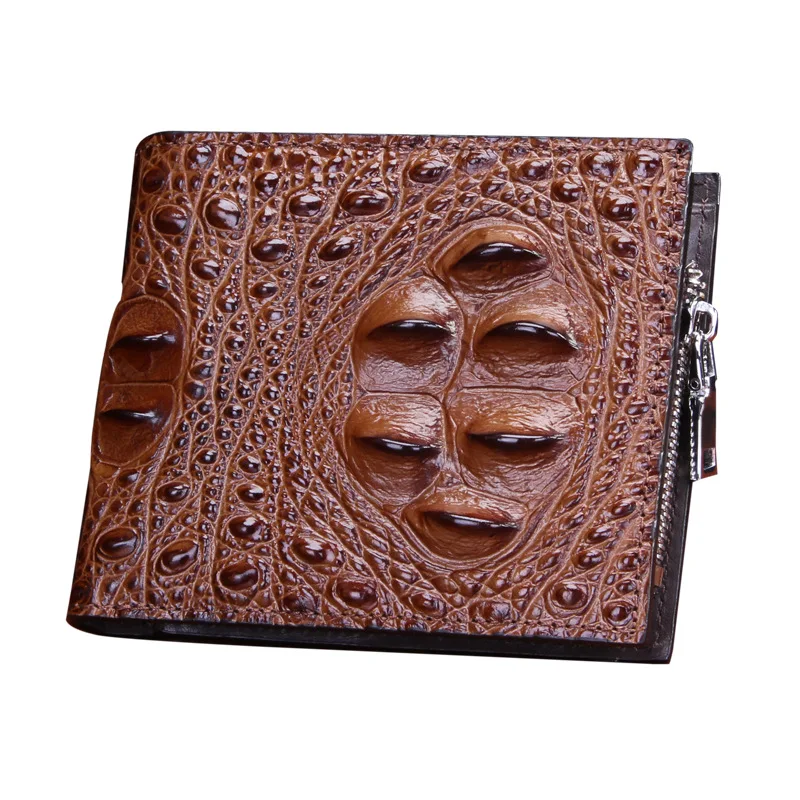 

Thailand Crocodile Wallet Man Short Fund High Archives Youth Business Affairs Genuine Leather purse men wallets free shipping