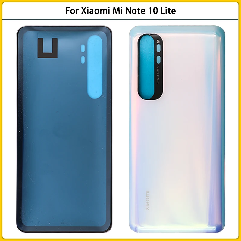 Новинка для Xiaomi Mi Note 10 Lite задняя крышка батарейного отсека 3D стеклянная панель