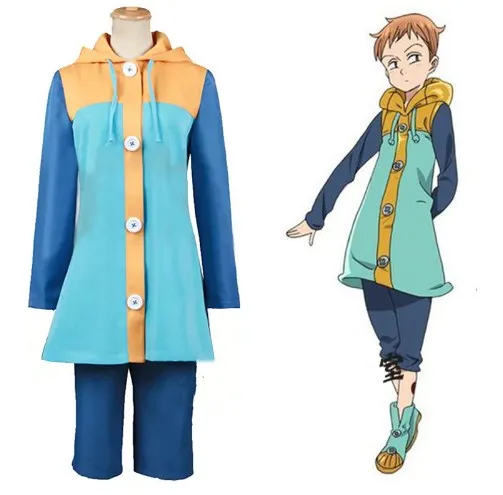 Костюм для косплея Семь смертных грехов Nanatsu No Taizai Sin of Sloth Harlequin King Униформа