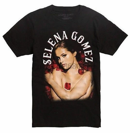Новый 10959 Selena Гомез розы футболка Размеры S 5XL|Мужские футболки| |
