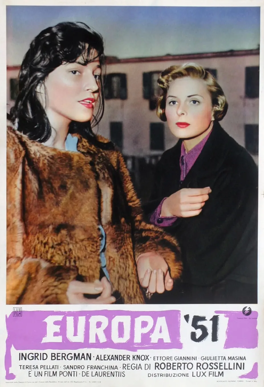 Самая большая любовь Роберто росселлини Италия фильм декоративный постер