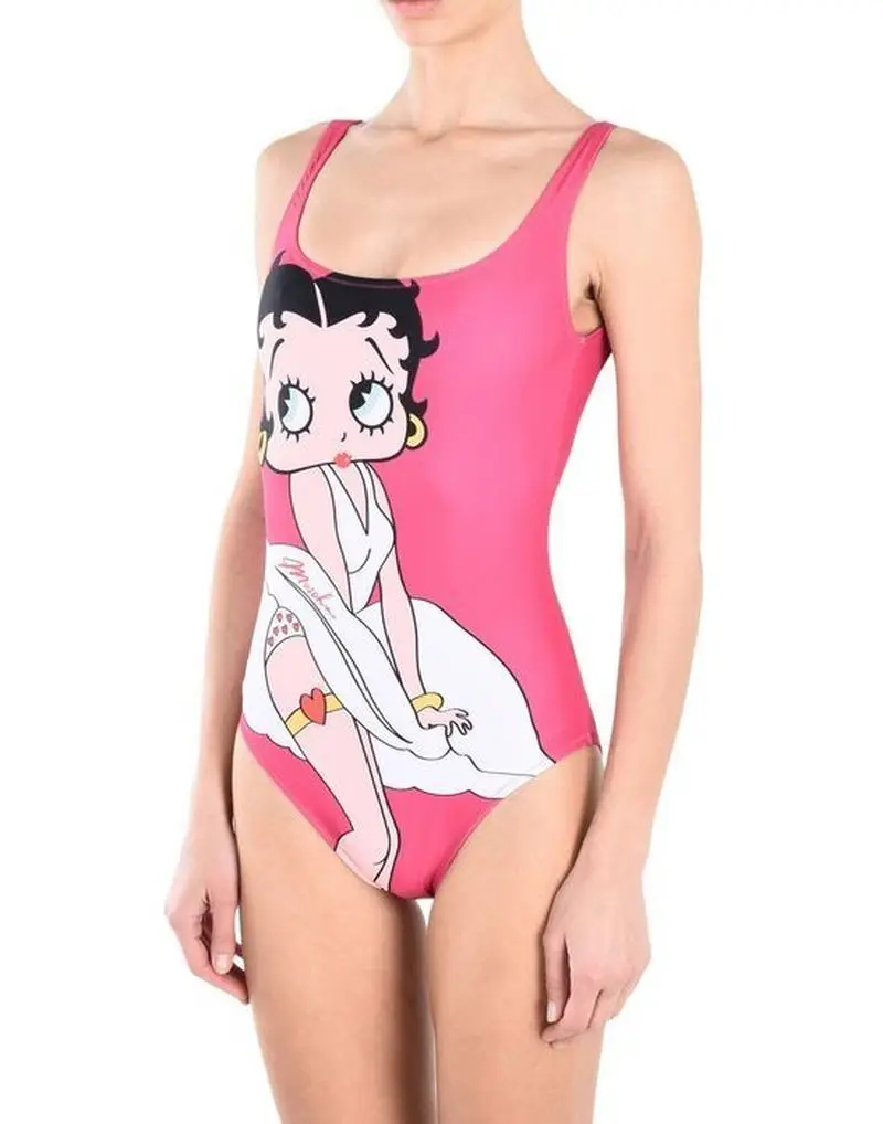 

Swim Cover Up Beach Wear New Cartoon Print Bodysuit Sexy Bodysuit Bathing Suit Cute One-piece Swimsuit