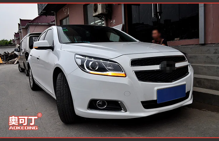 AKD автомобильный Стайлинг для Chevrolet Malibu фары 2012- Malibu светодиодный фары DRL Биксеноновые линзы Высокий Низкий луч парковка противотуманная фара