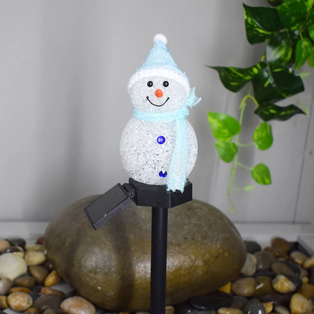 

Snowman LED Solar Light In-Ground Christmas Garden Ground Lawn Path Landscape Lamp Spotlight Outdoors Lighting Decor Lawn Light