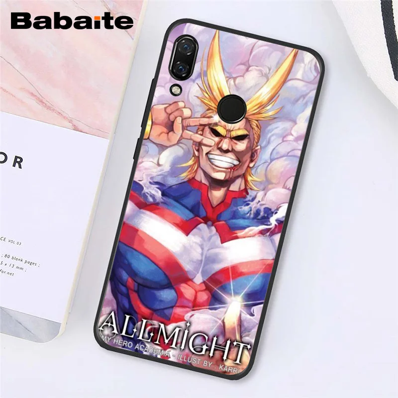 Babaite японское аниме мой герой Boku no Hero Academy чехол для телефона для Xiaomi Redmi8 4X 6A S2 Go Redmi 5 5Plus Note4 5 7 Note8Pro