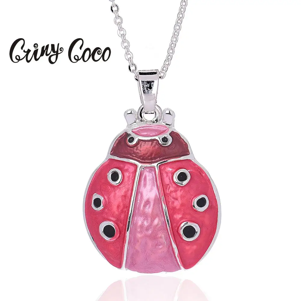 Ожерелье с подвеской божья коровка Cring Coco женское модное ожерелье в виде Красной
