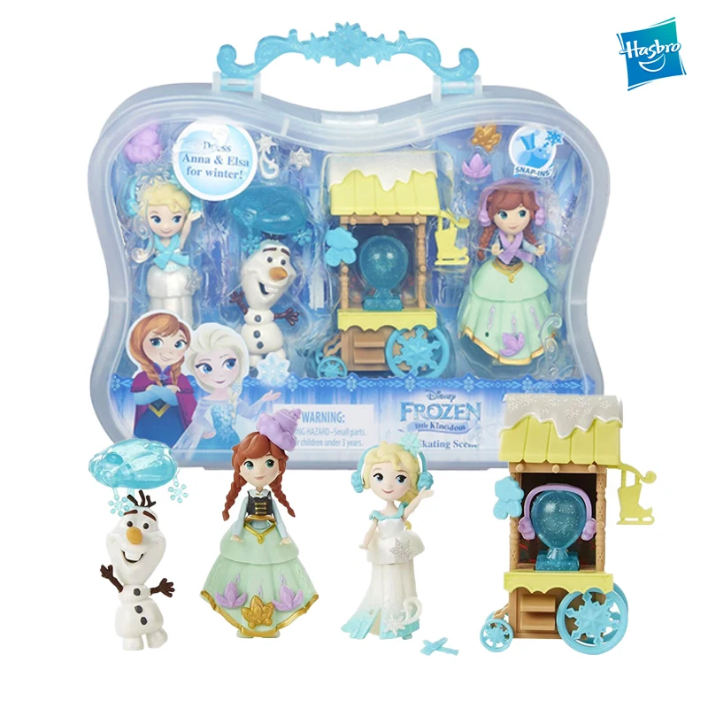 

Frozen and Snow Winter Fair Theme Mini Princess Doll Pvc Action Figures Anime Dolls Figurines Girls Kids Toys Gift