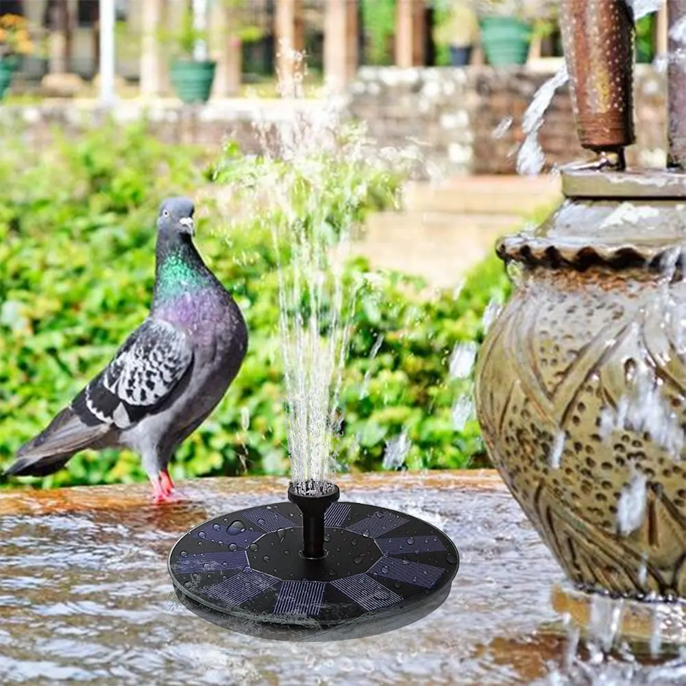 

180L/h Mini Solar Panel Water Fountain Garden Pool Pond Outdoor Solar Bird Bath Floating Water Fountain Pump Garden Decor