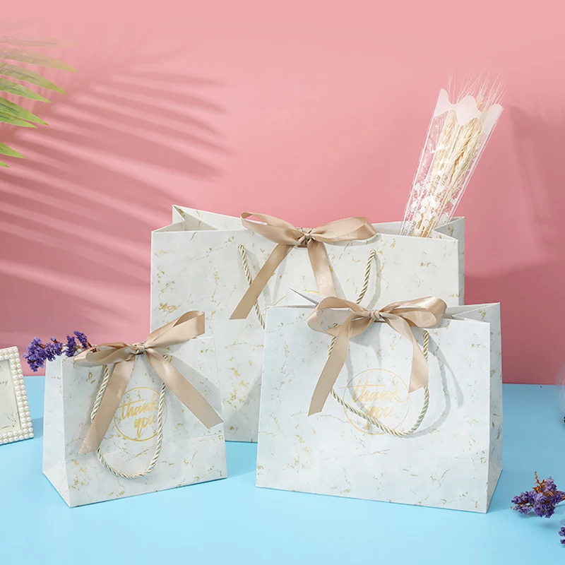 

Marble packing gift bag birthday wedding Thank you paper bags for gifts clothing пакеты для печенья упаковочные коробка упаковка