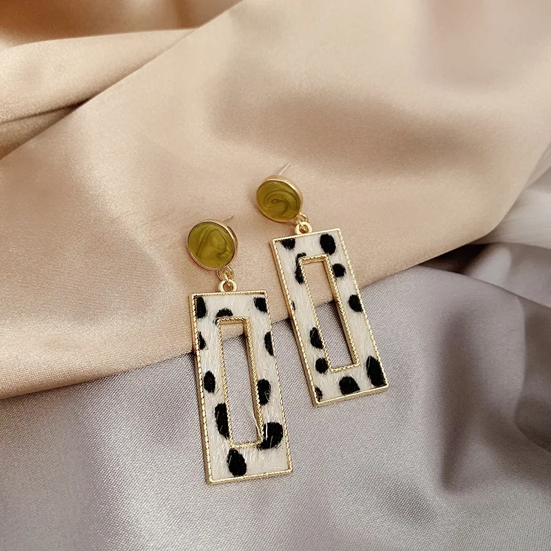 

Fashion Leopard Geometric Earrings For Women Korean Style 2020 New Jewelry Statement oorbellen Wholesale