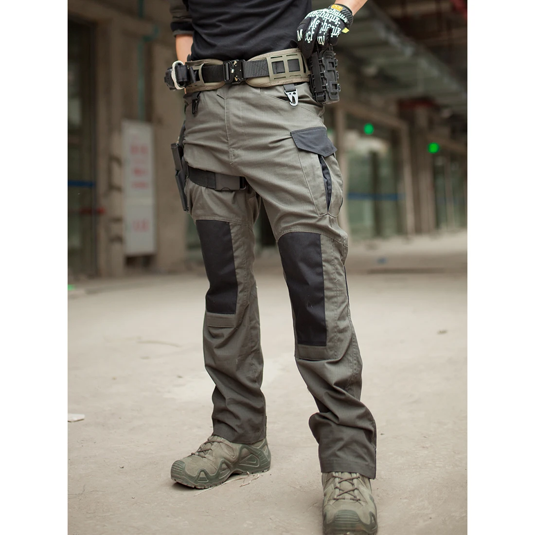 

[TRN]BACRAFT Tactical Combat Pants Outdoor Training Trousers for Man Tactics Accessories - (Smoke Green) S M L XL XXL