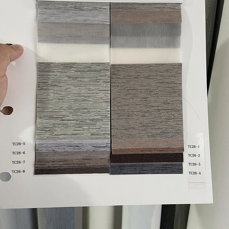 

New Style Customized Zebra Blinds Blackout Window Roller Blinds Day and Night Roller Shades for Bedroom