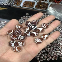 10pcslot 16mm ball dzi beads with high oil and full weathered pattern for diy or handmade bracelet or necklace accessories